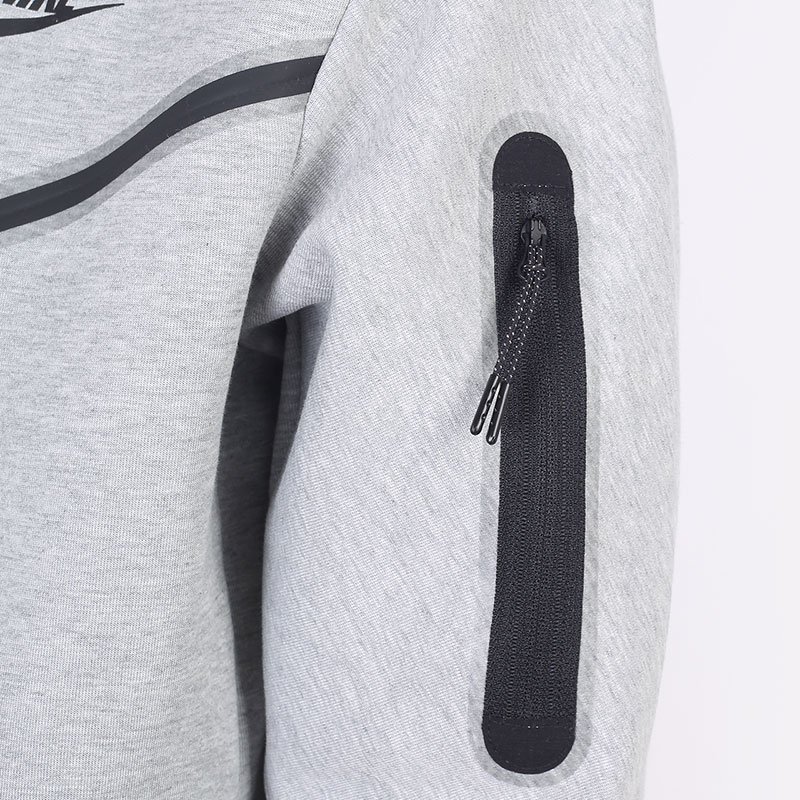мужская серая толстовка Nike Tech Fleece Hoodie Full-Zip CU4489-063 - цена, описание, фото 2